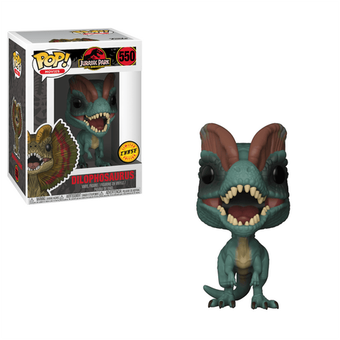Dilophosaurus (w/ Frill) (Chase) - Jurassic Park - [Overall Condition: 9/10]